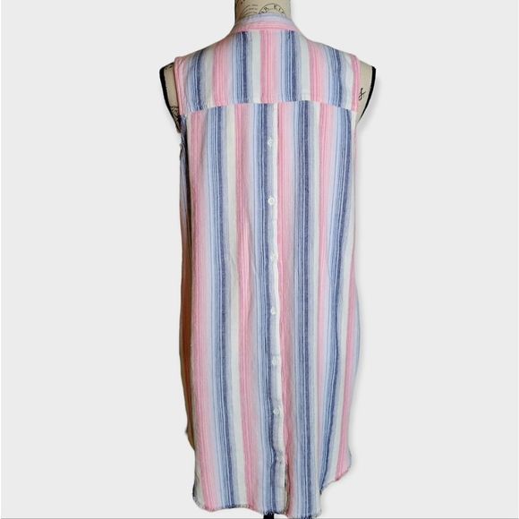 Anthropologie cloth and stone Linen Shirt Dress Size Medium - Picture 7 of 13